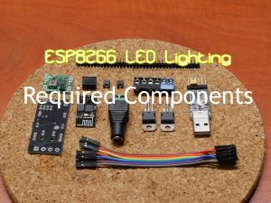 ESP8266 LED Lighting: Board files and components list