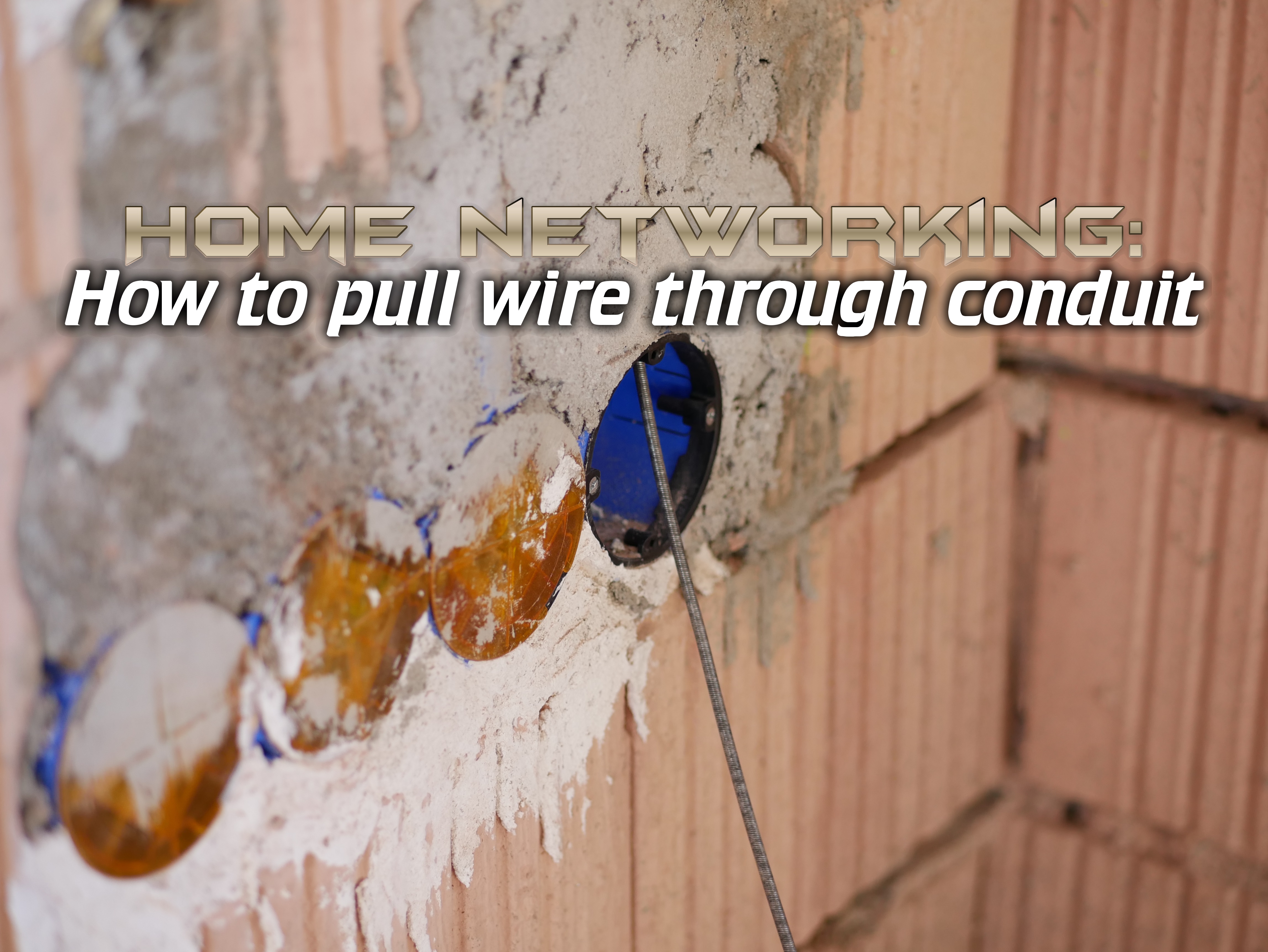 Pulling wires through walls