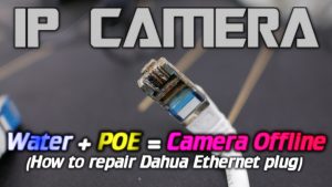 IP camera ethernet water damage, how to repair