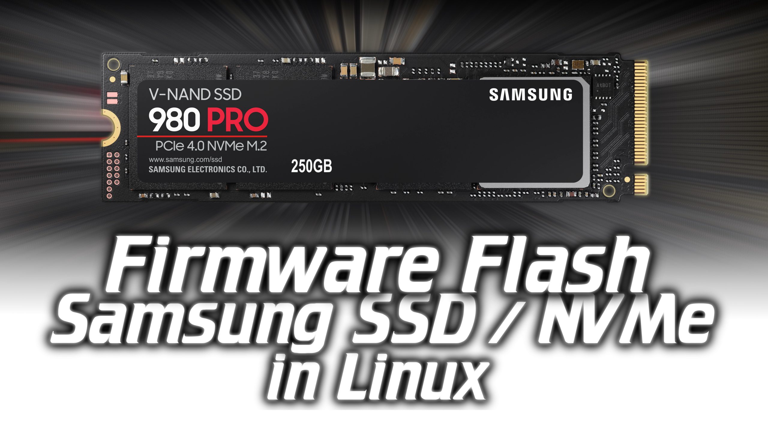 dødbringende miljø Waterfront Firmware update Samsung SSD in Linux - Intermittent Technology